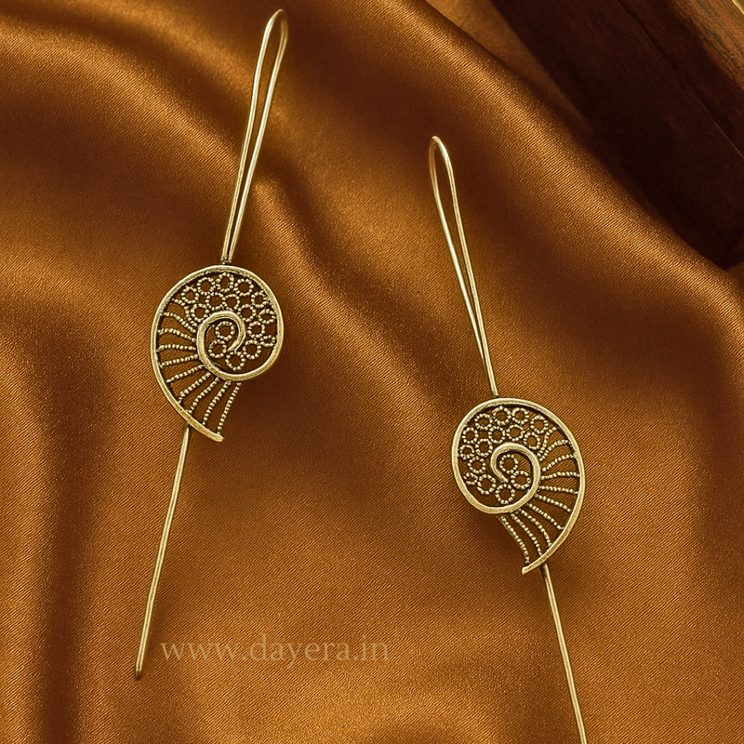 Orris Earcuffs – Handcrafted German Silver Spiral Pin Earcuffs by DAYERA | Our Bestseller