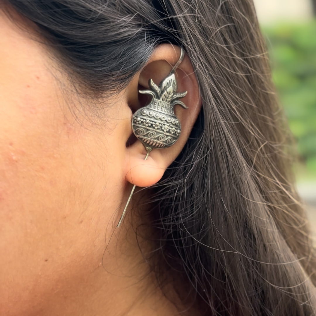 Kalash Ear Cuffs – Premium German Silver Ear Cuffs by DAYERA | Our Bestseller