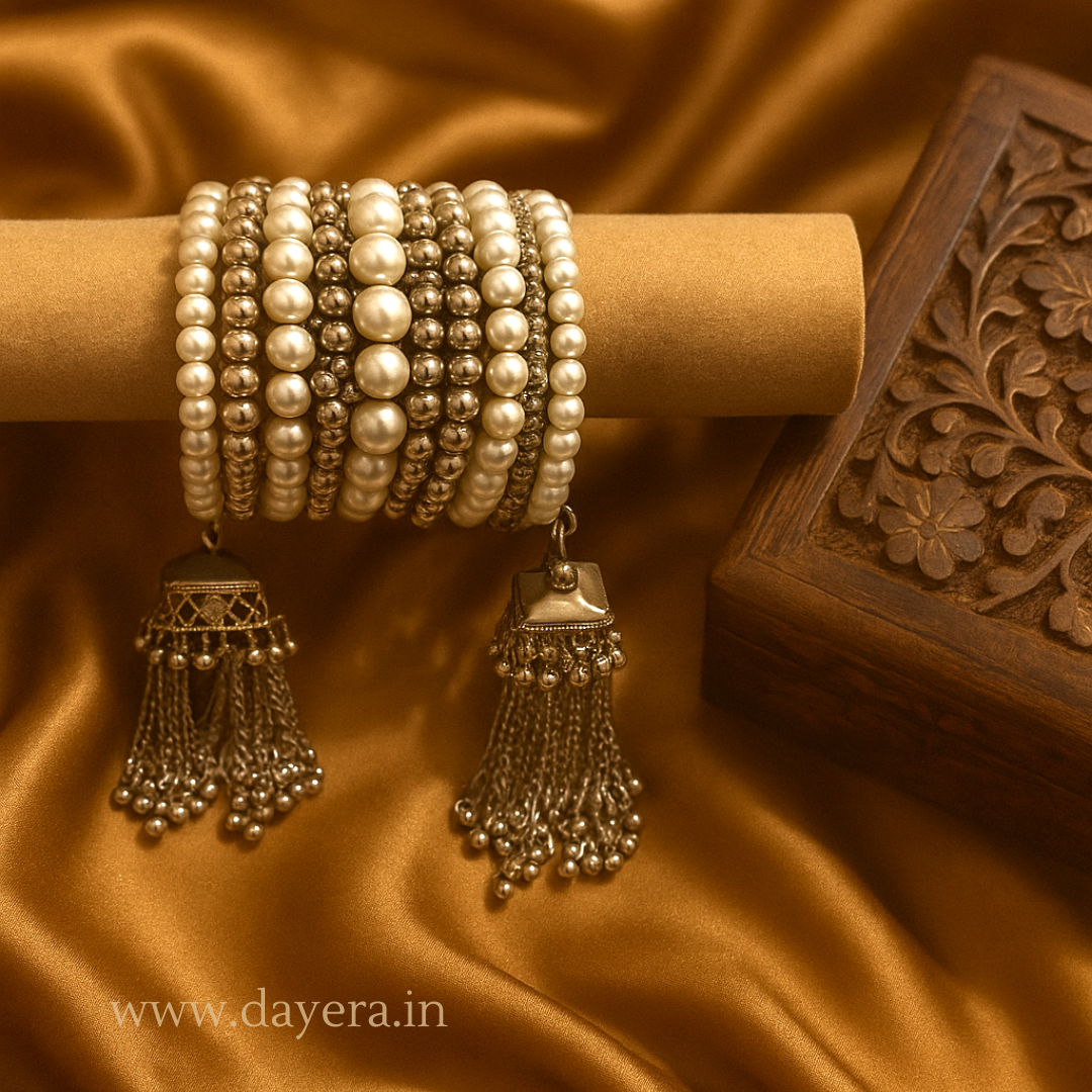 Taarini Spiral Bangles – Handcrafted Premium Silver Oxidized Jewelry by DAYERA