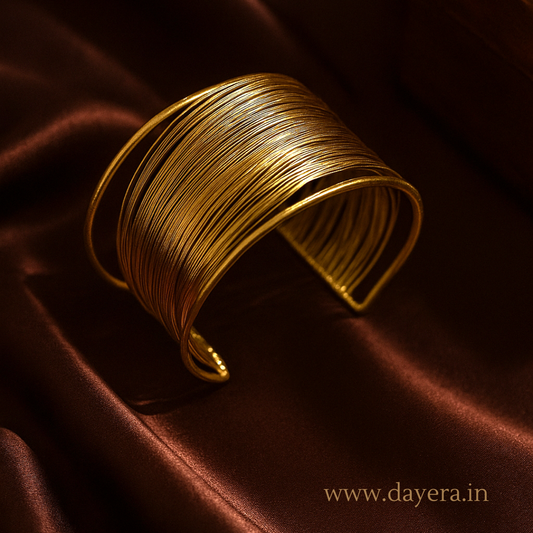 Zarqa Bracelet – Handcrafted Premium Gold Oxidized Jewelry by DAYERA