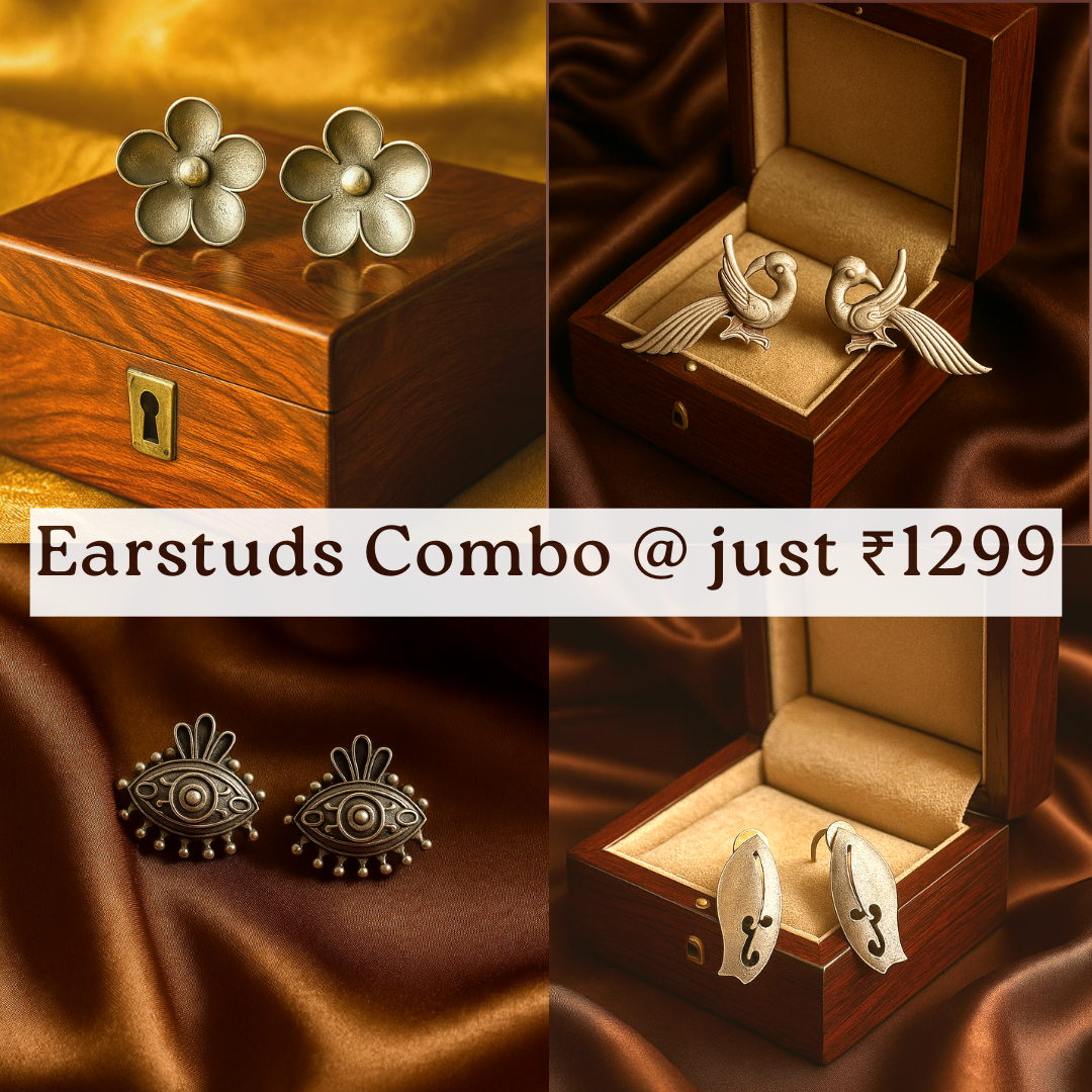 4 Stunning Ear Studs – Only ₹1299 | Combo Offer 2
